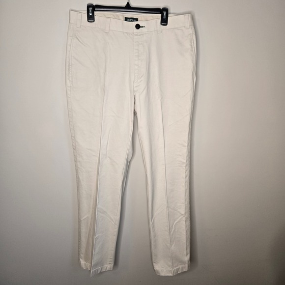 Orvis Other - Orvis Mens Chino Pants 36x32 Cream Off White Cotton Twill Straight Leg Trousers
